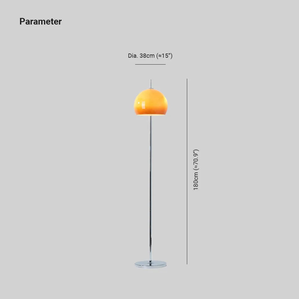 Duvatus Sunset Dome Glass Floor Lamp