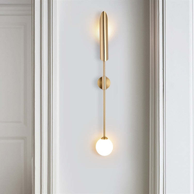Zorva Wall Lamp Luxury Double-head Golden Scabbard-Neutral Decor
