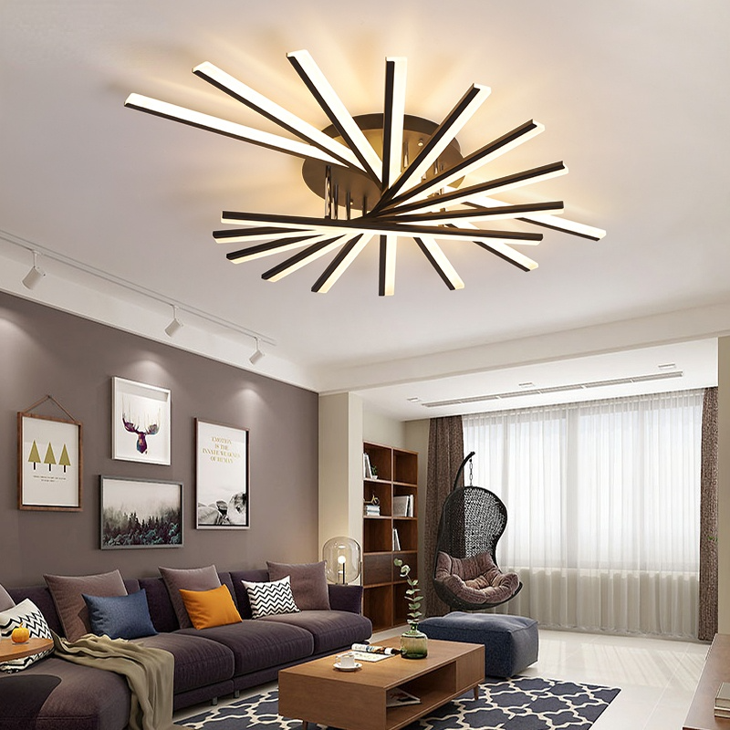 Nobudat Linear Flush Mount Ceiling Light, 4 Colour