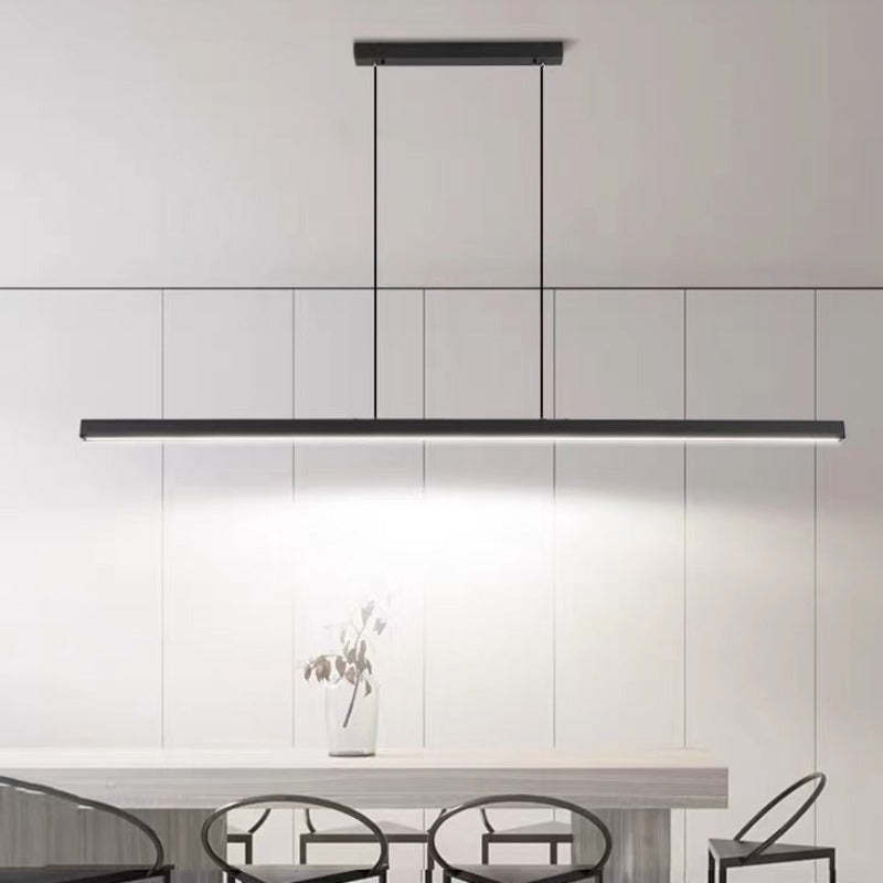 Lerin Modern Linear LED Pendant Light Black/Brown-Neutral Decor