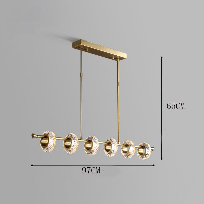 Fasodud Modern Luxury metal/Glass Pendant Light, Gold