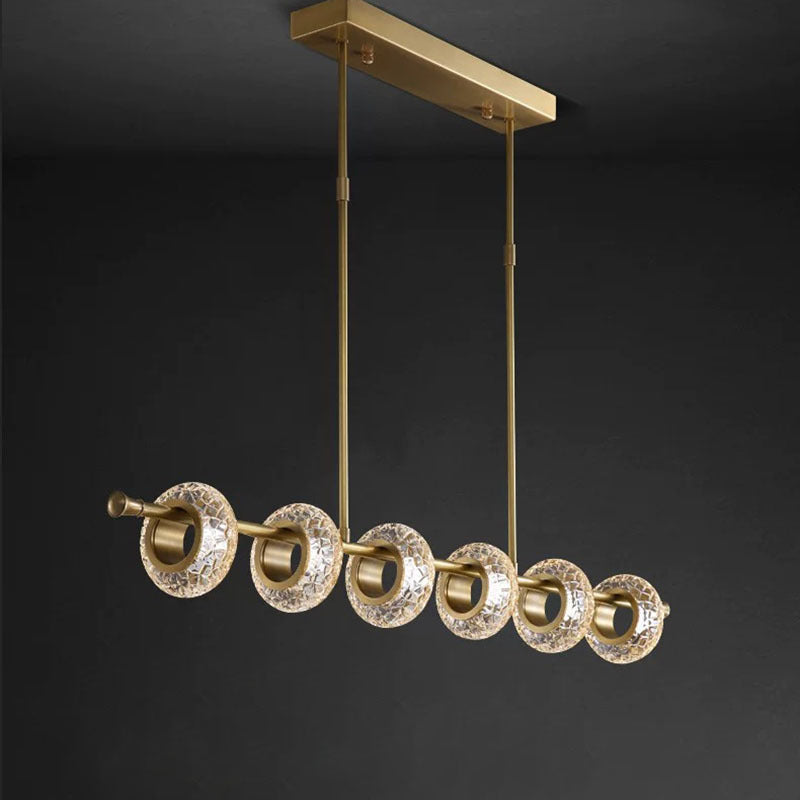 Fasodud Modern Luxury metal/Glass Pendant Light, Gold