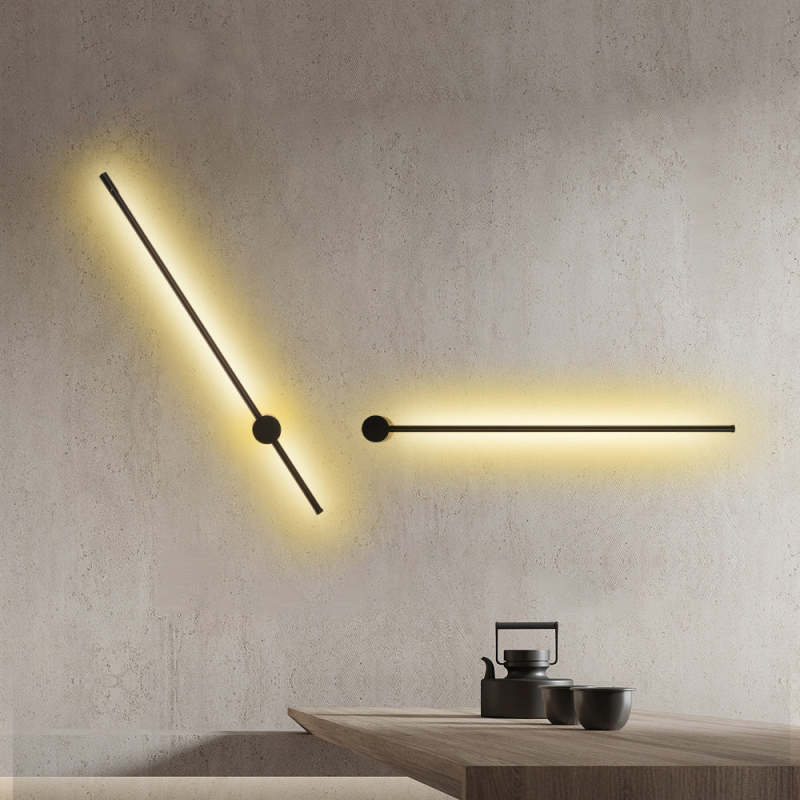 Genukot Modern Minimalist LED Wall Reading Lamp, Black