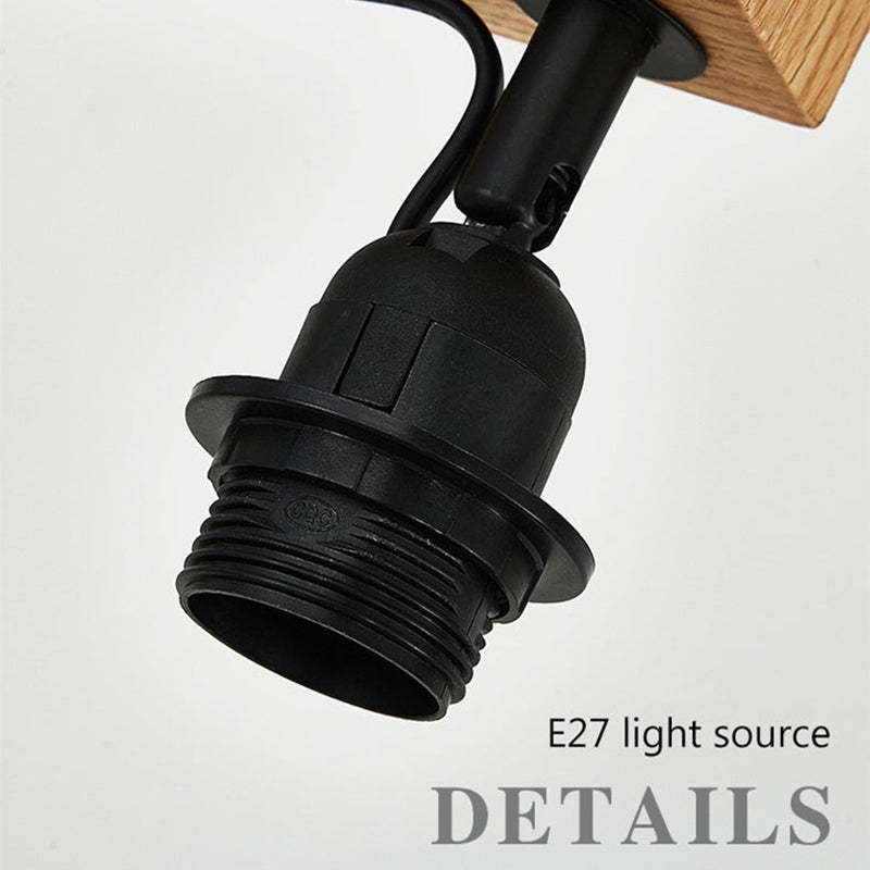 Punubak Unique LED Floor Lamp, Wood/Metal, Living Room