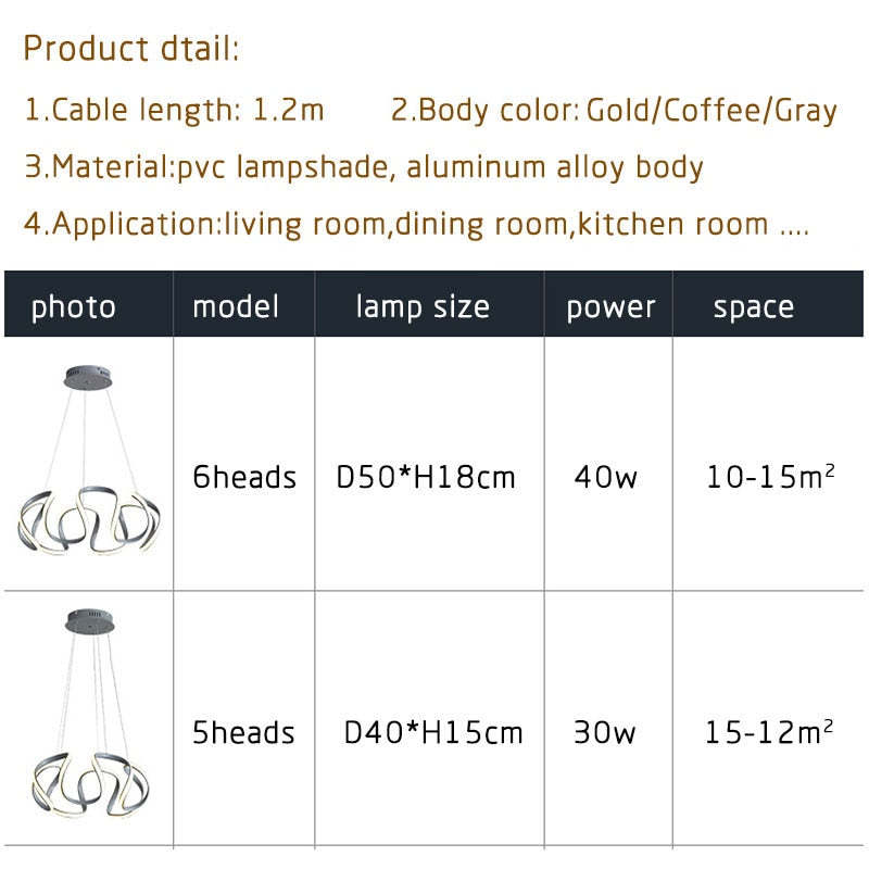 Evren Modern Irregular Flower Pendant Light, 3 Colors-Neutral Decor