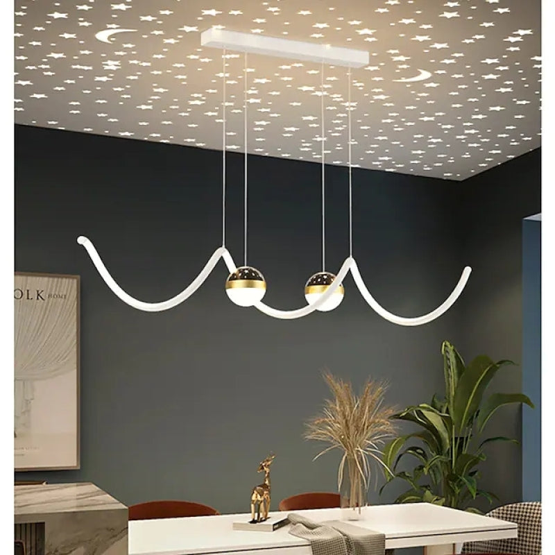 Sopebok Nordic Globe Wavy Metal/ Pendant Light