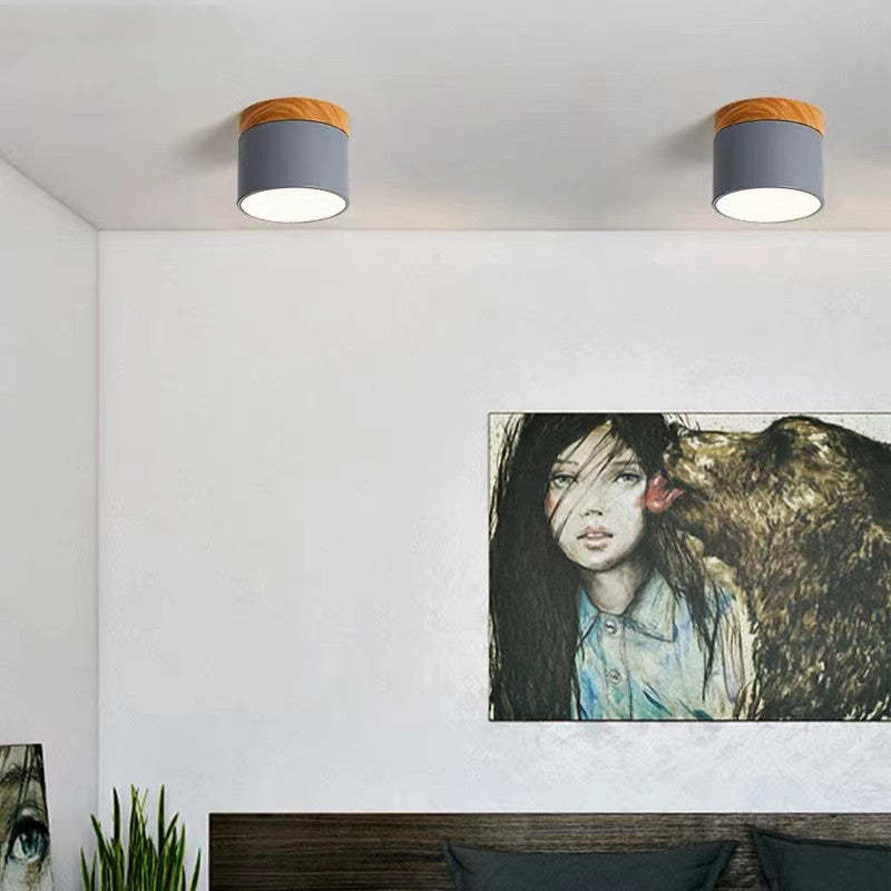 Luxin Cylindrical Flush Mount Ceiling Light-Neutral Decor