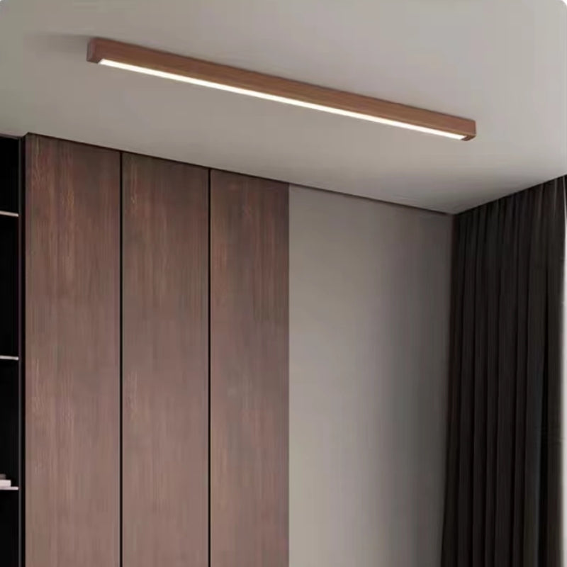 Tatokil Linear Slim Ceiling Light, Wood