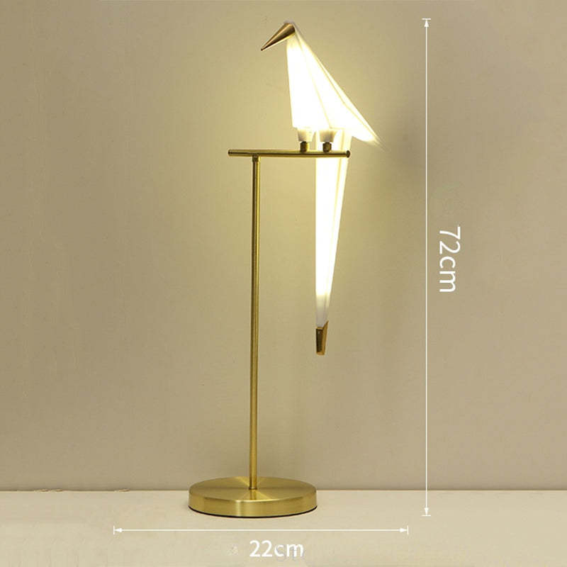 Merenar Nordic Bird Table /Floor Lamp, Gold, 1/2/3 Light