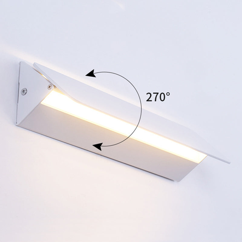 Nekugir LED Metal Indoor Wall Lamp Rotatable, White