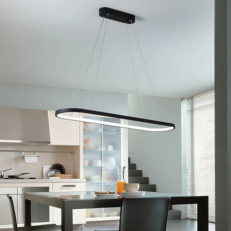 Avenor Minimalist Oval Interior Hanging Pendant Light-Neutral Decor