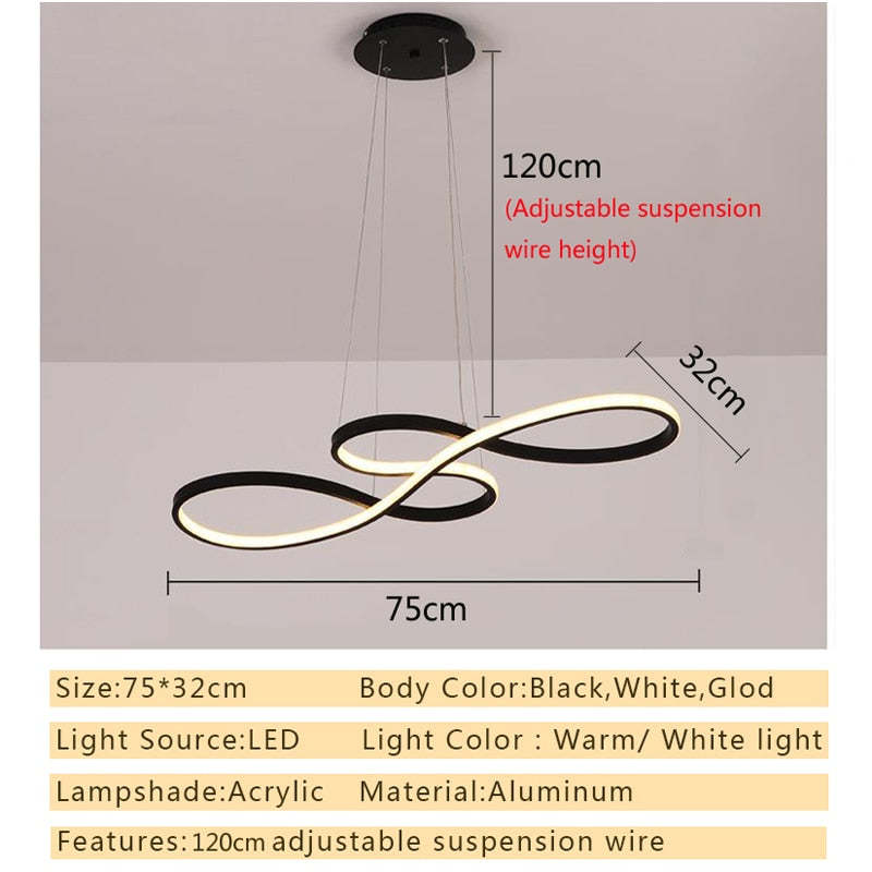 Nerin Musical Note Pendant Light, Black & Gold-Neutral Decor