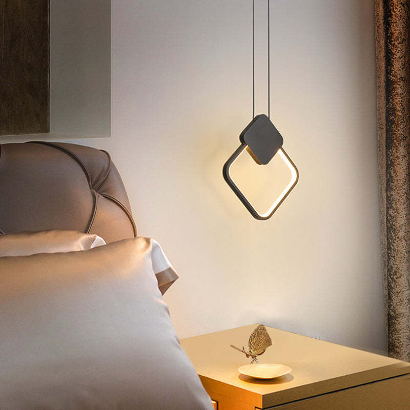 Kori Modern LED Pendant Light Black/White Living Room-Neutral Decor