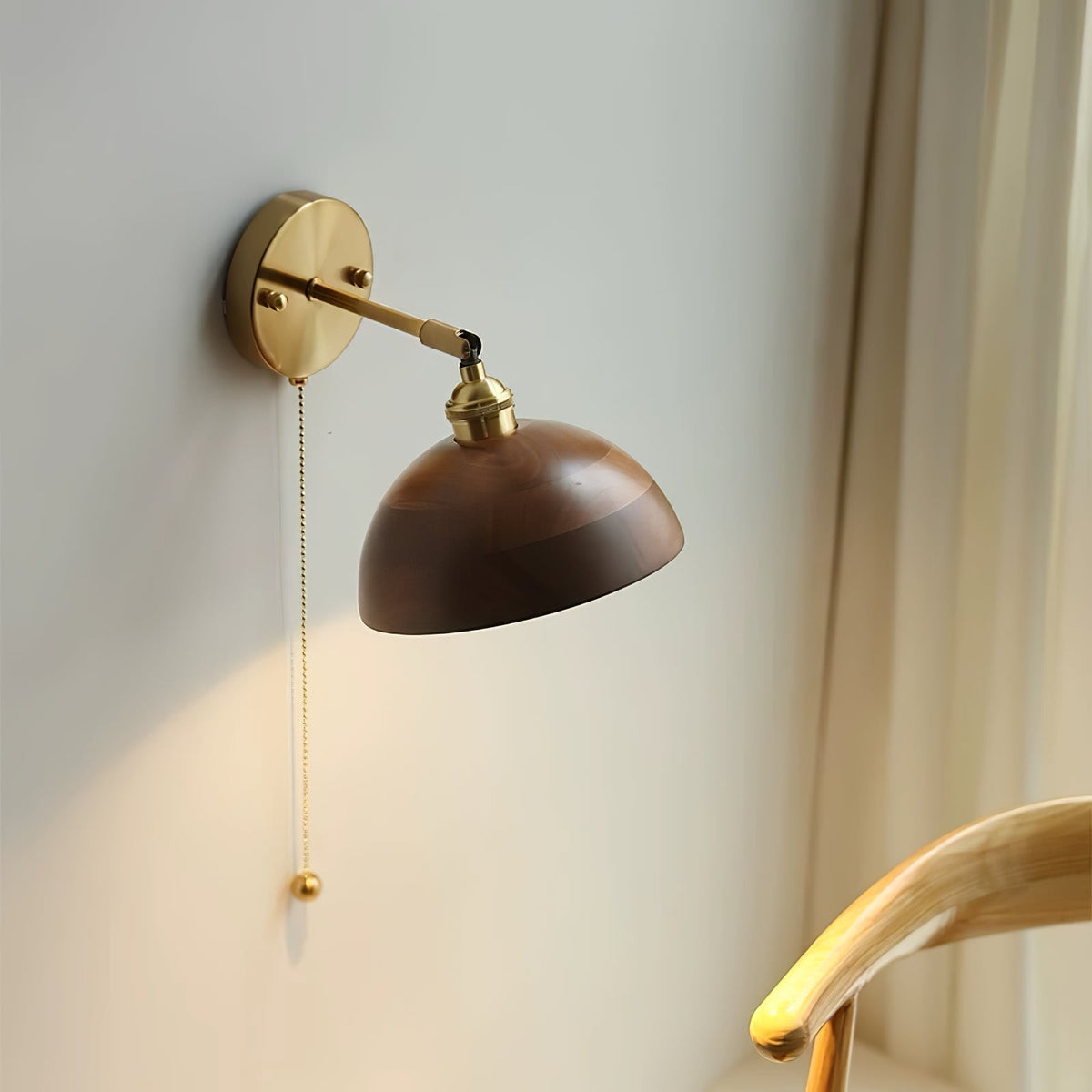 Kusekam Vintage Pull Chain Switch Wall Lamp
