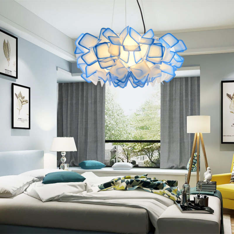 Pikegena Modern Multicolour Decorative Flower Pendant Light
