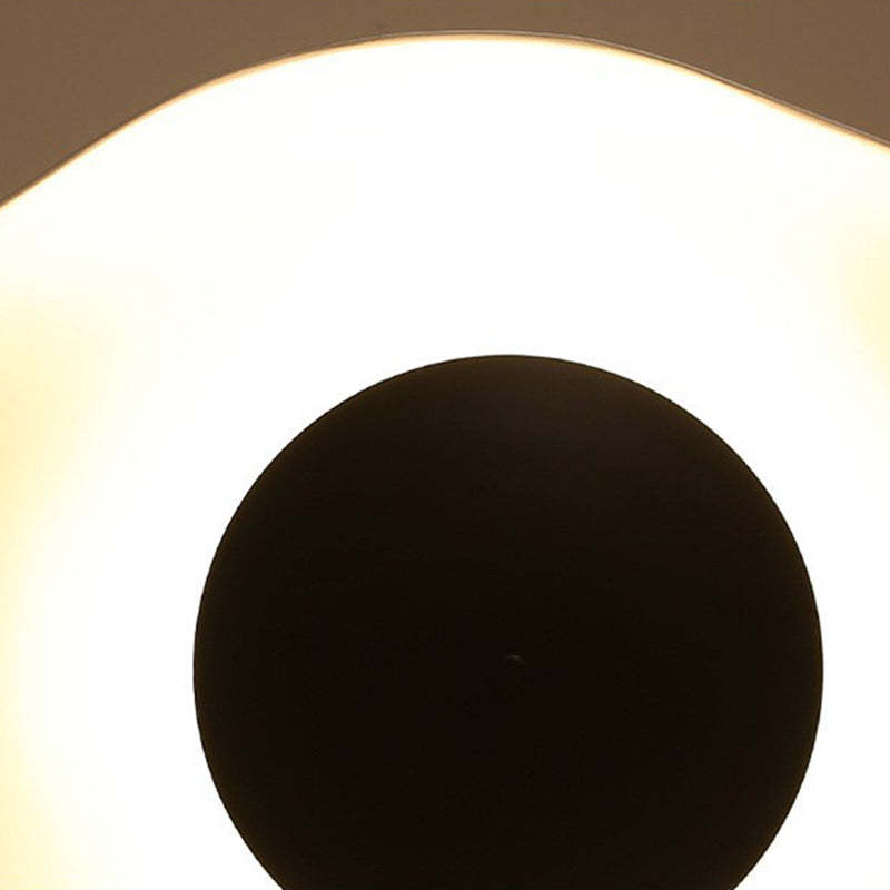 Hokupud Modern Minimalist ResinCreative Pendant Light, Black/White