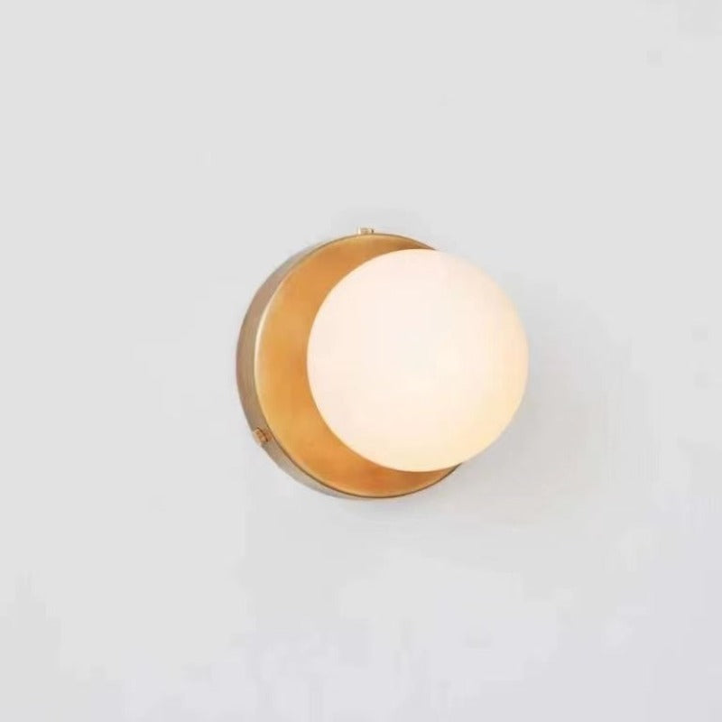 Velior Wall Lamp Round Globe Modern-Neutral Decor