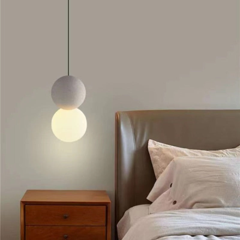 Jakuvom Modern LED Pendant Light Black Metal Bedroom Living Room