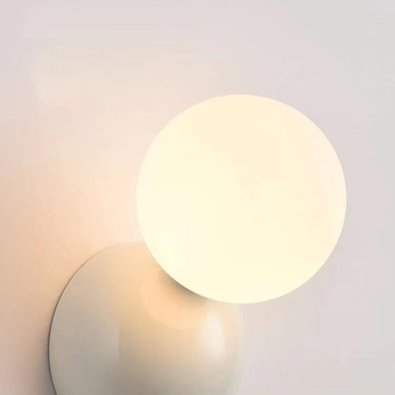 Kadebud Modern LED Indoor Wall Lamp Black White Metal Living Room