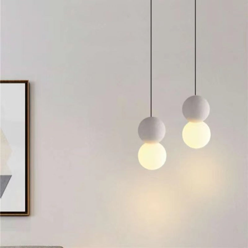Jakuvom Modern LED Pendant Light Black Metal Bedroom Living Room
