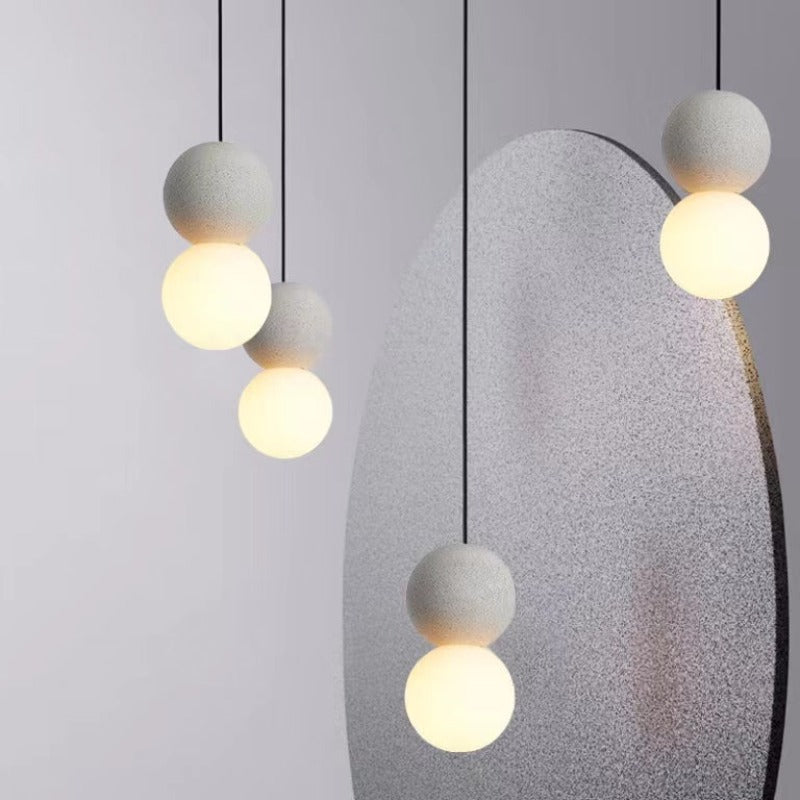 Jakuvom Modern LED Pendant Light Black Metal Bedroom Living Room