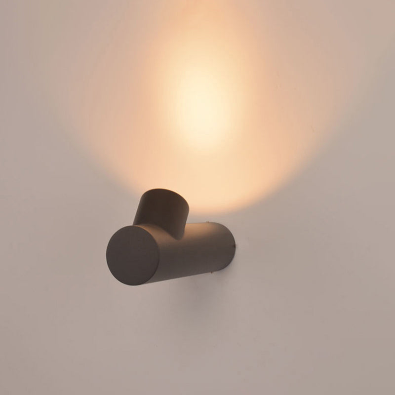 Bukorir Modern Waterproof Outdoor Wall Lighting, White & Black