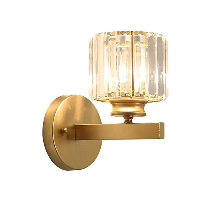 Mebavud Modern LED Crystal Wall Lamp Square, Round