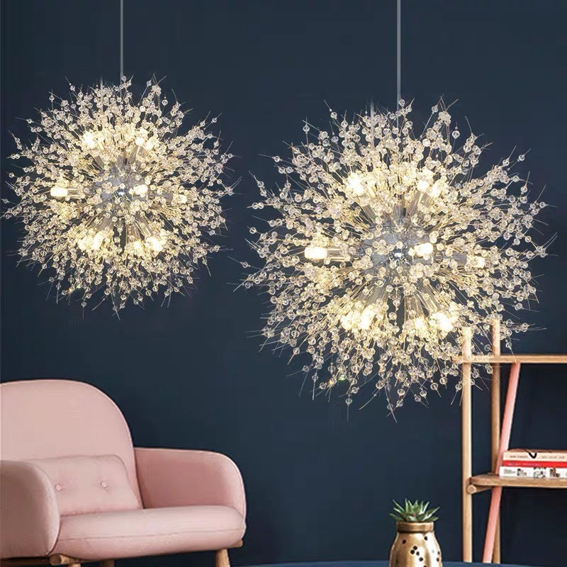 Wagebor Elegant Dandelion Minimalist Luxury Pendant Light, Gold/Chorme