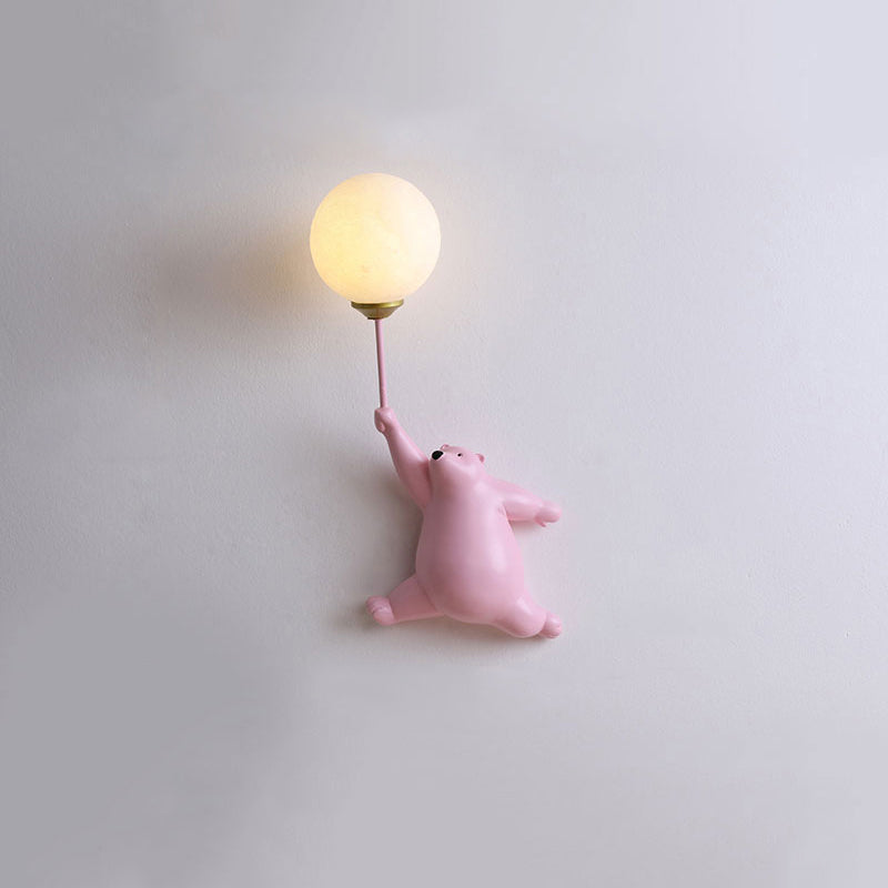 Dio Bear Balloon Wall Reading Lamp-Neutral Decor