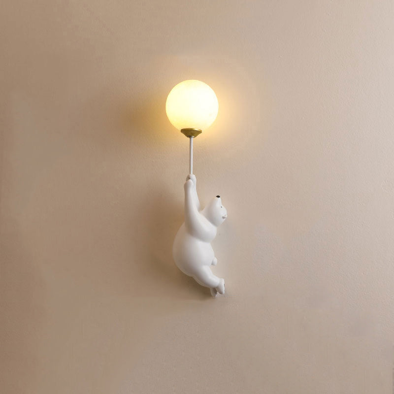 Dio Bear Balloon Wall Reading Lamp-Neutral Decor