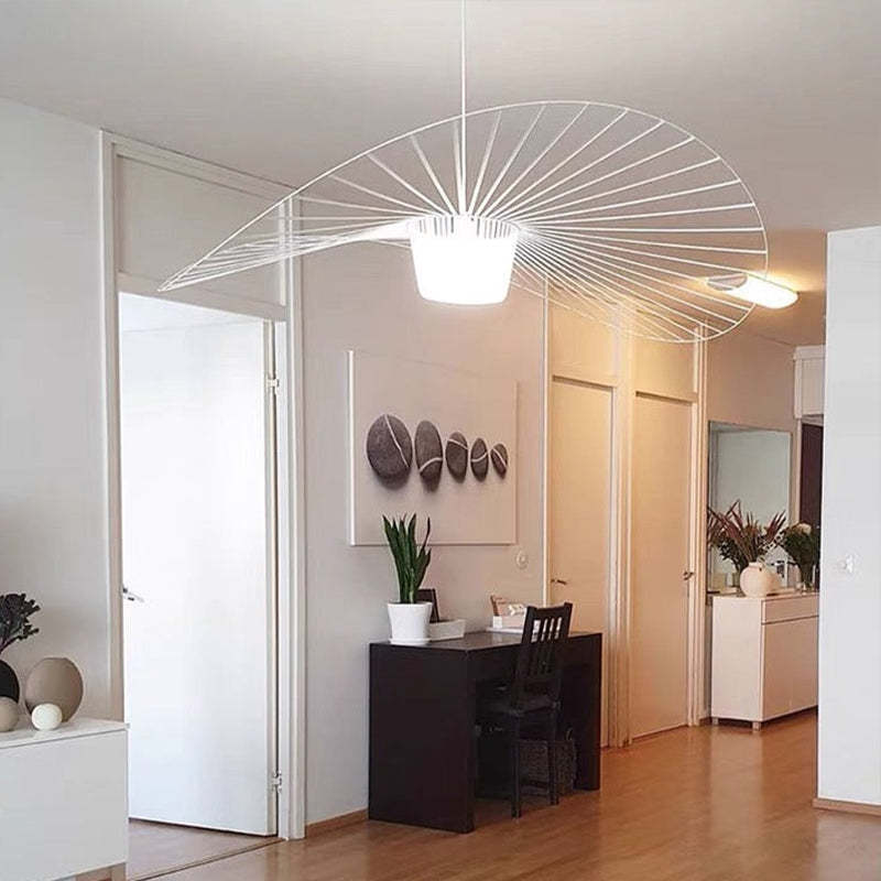 Xelion Pendant Light Modern Flower Fabric Black/White/Gold/Brown-Neutral Decor