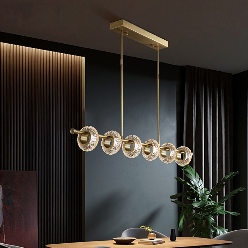 Fasodud Modern Luxury metal/Glass Pendant Light, Gold