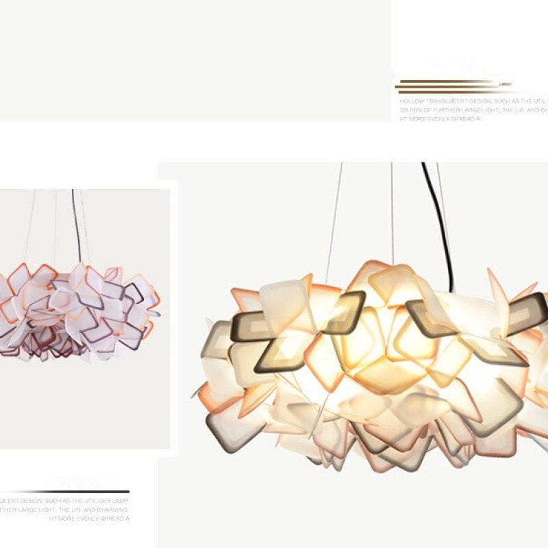 Pikegena Modern Multicolour Decorative Flower Pendant Light