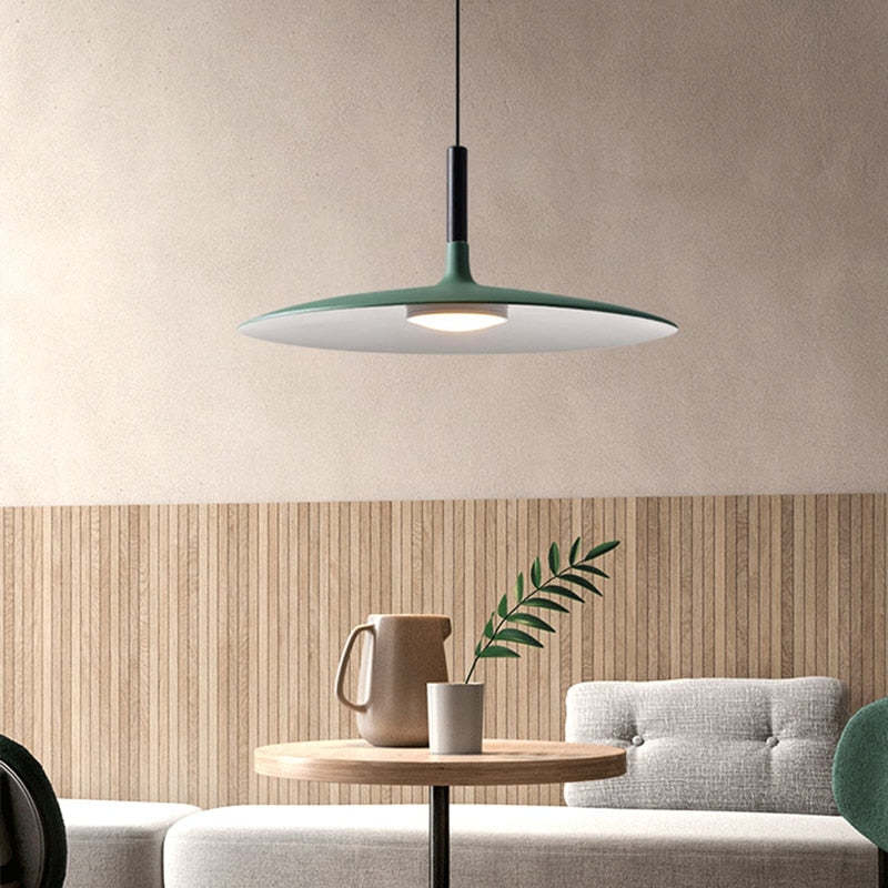Fjorn Pendant Light Pan, Plate Shape Modern Design-Neutral Decor