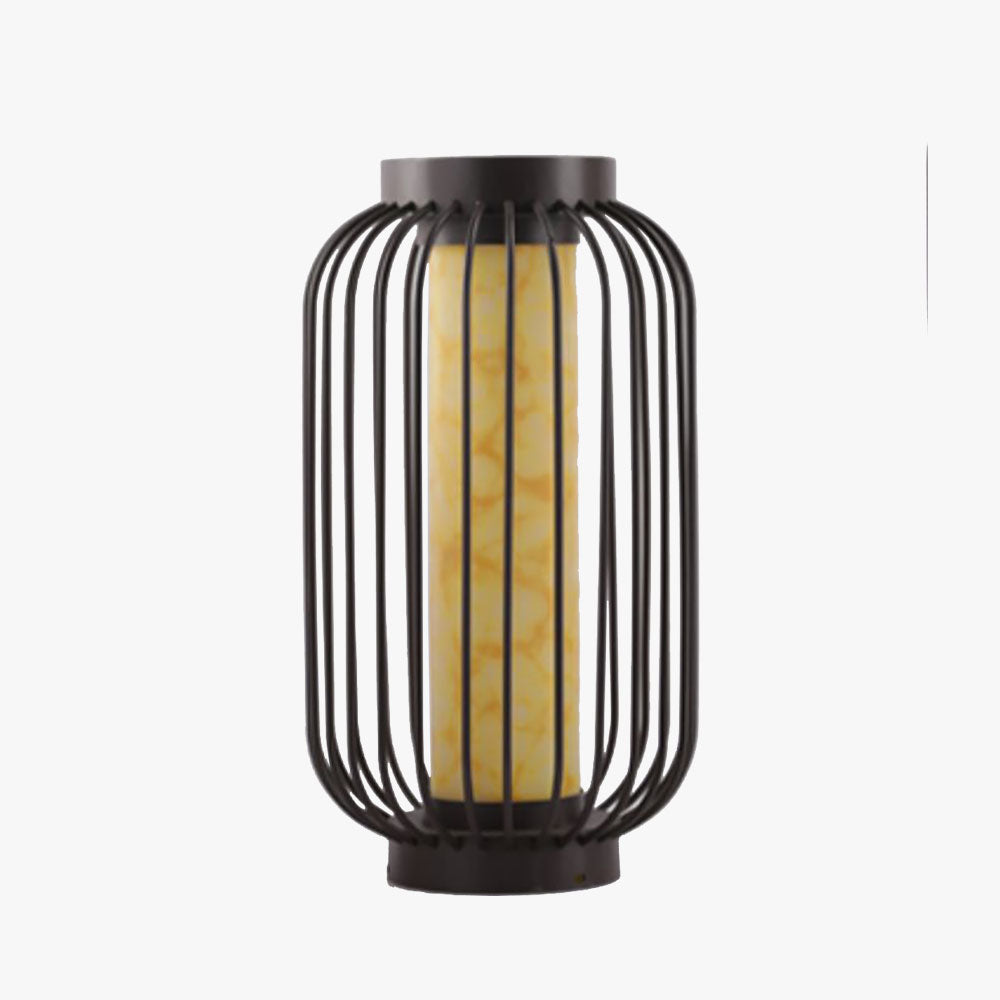 Hepirod Lantern Solar/Rechargeable Outdoor Floor Lamp, Brown