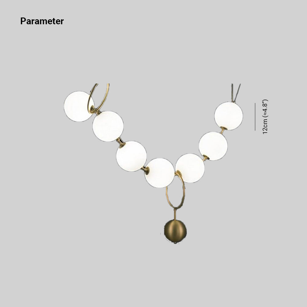 Sabopam Postmodern Loft Ball Pendant Lamp Creative Necklace Design