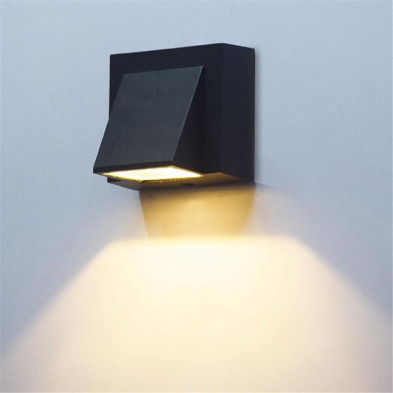 Terin Modern Black LED Outdoor Wall Lamp-Neutral Decor