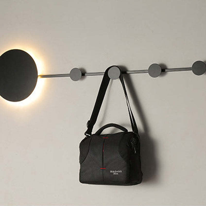 Zisabal LED Porch Wall Hanging Coat Rack Creative Wall Lamp