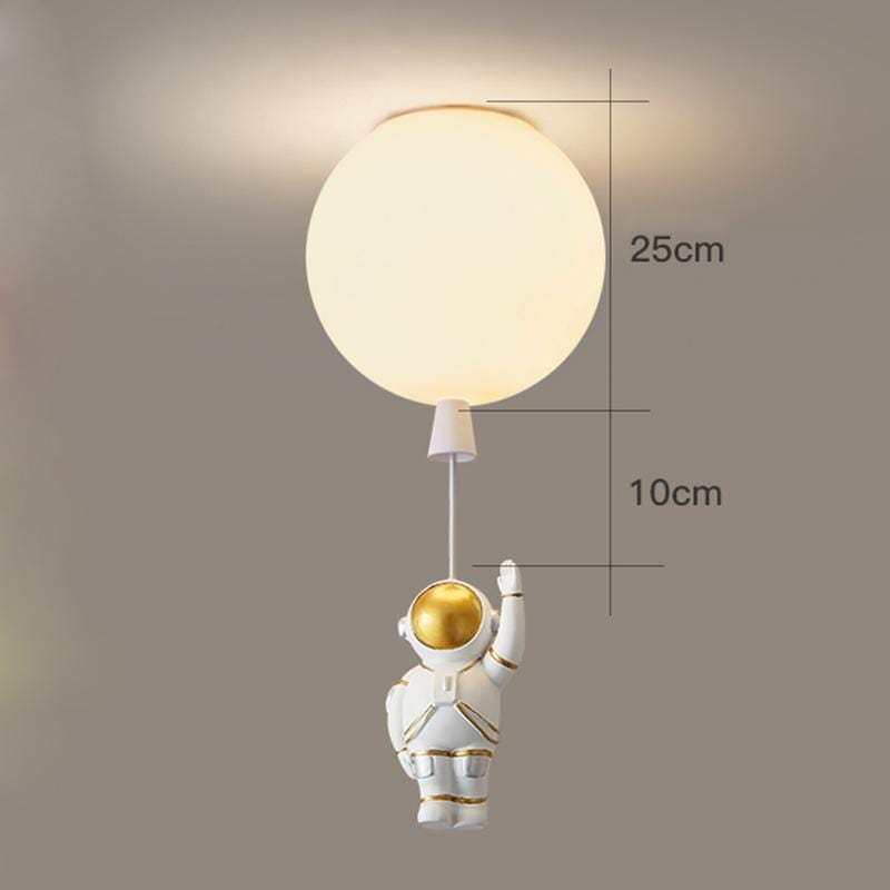 Fupogan Astronaut Balloon Flush Mount Ceiling Light, L 20/25/30/35cm