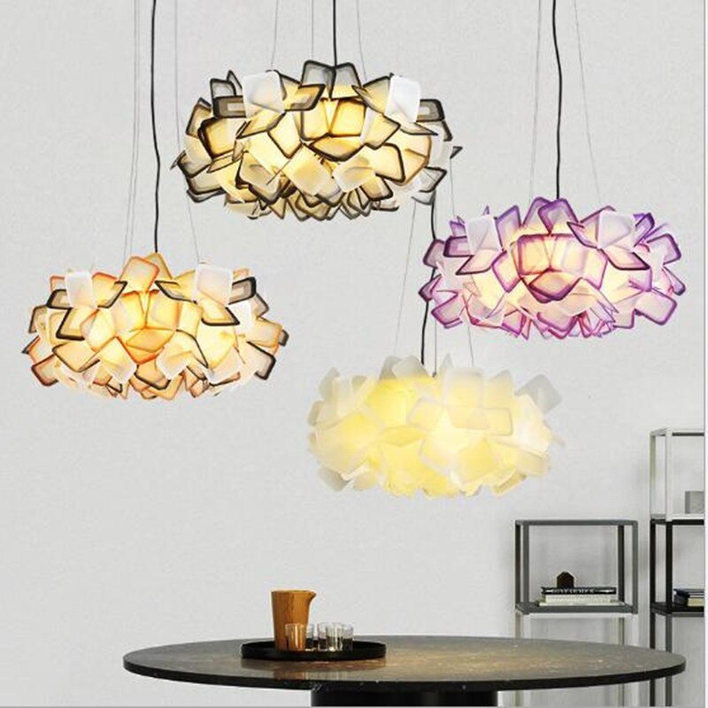 Pikegena Modern Multicolour Decorative Flower Pendant Light