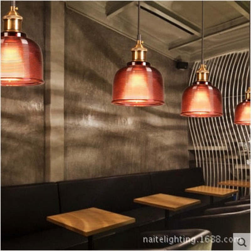 Juvoger Glass Art Deco Pendant Lights,Colorful