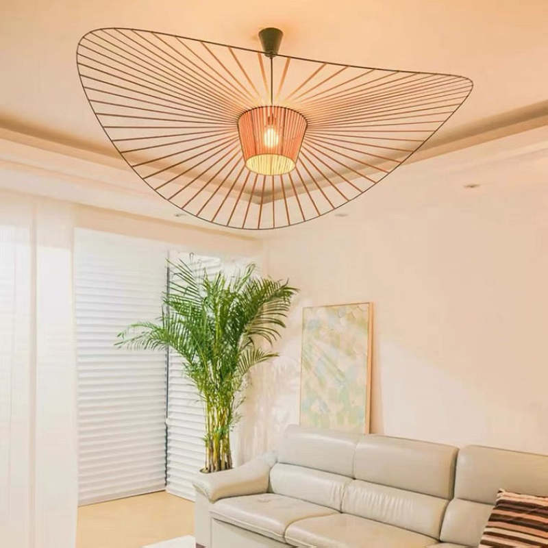 Xelion Pendant Light Modern Flower Fabric Black/White/Gold/Brown-Neutral Decor