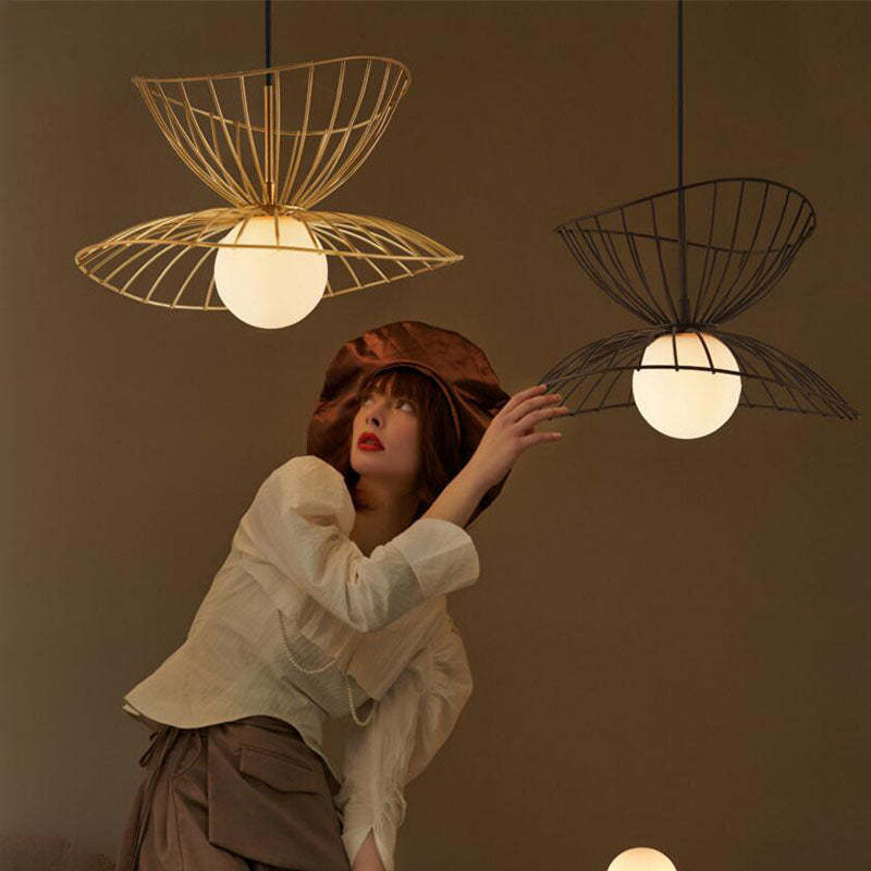 Zusanit Pendant Light Modern, Metal, Gold/Black, Kitchen Island
