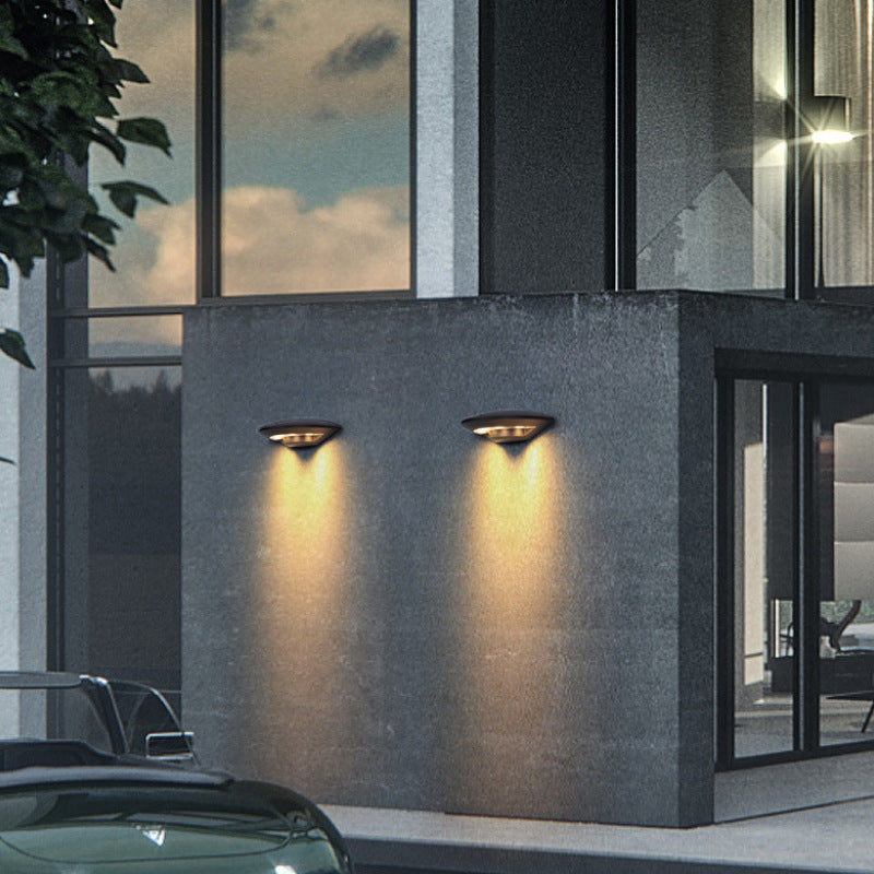Kineped Wall Lamp Flying Saucer, Metal LED, Black, Outdoor