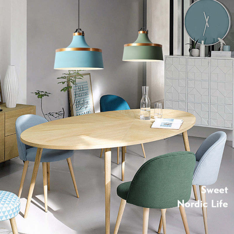 Bipeder Modern Colorful Single Pendant Light, Metal Shade