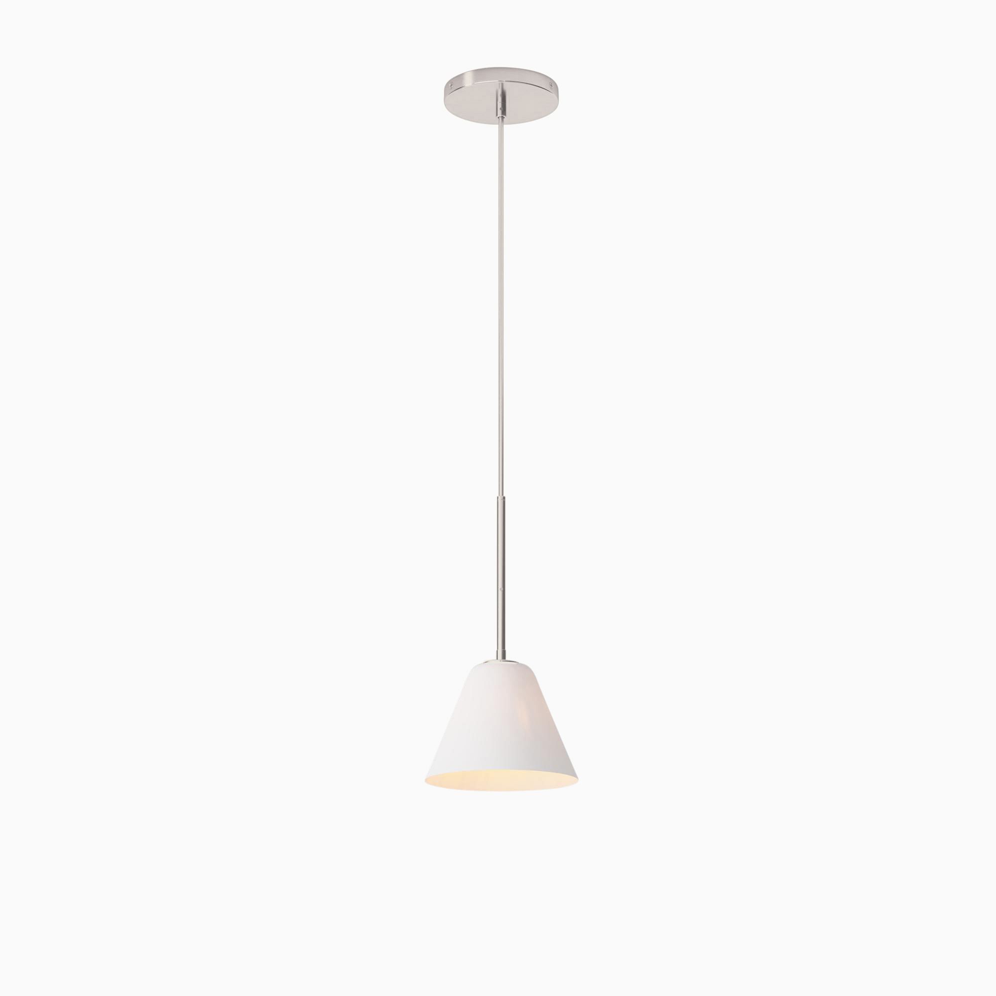 Cone Milk Clear Glass Cone Pendant Light for Kitchen