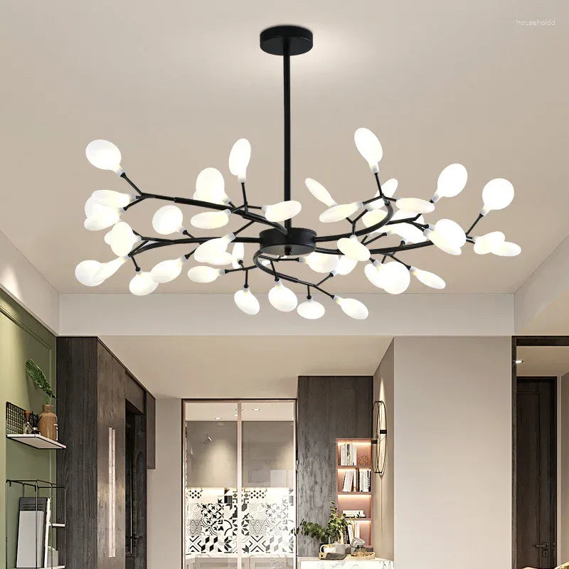 Zumulel Unique Branch Firefly Sputnik Art Deco Chandelier