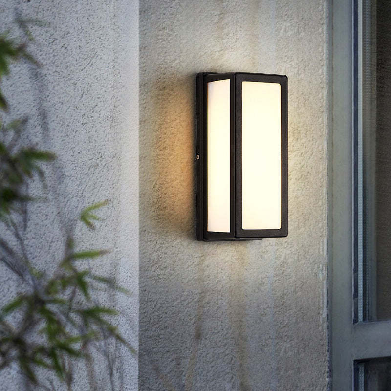 Noven Wall Lamp Modern Waterproof Cross Outdoor Black-Neutral Decor