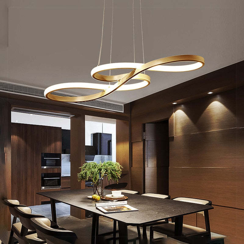 Nerin Musical Note Pendant Light, Black & Gold-Neutral Decor