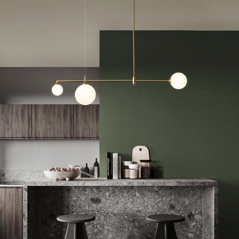 Wulukon Modern Golden Bubble Copper Pendant Light